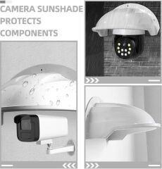 Güvenlik Kamerası ve Kapı Zili Yağmur Güneş Koruyucu Gölgelik Siper Koruyucu Plastik Kılıf Siperlik