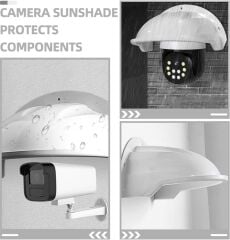 Güvenlik Kamerası ve Kapı Zili Yağmur Güneş Koruyucu Gölgelik Siper Koruyucu Plastik Kılıf Siperlik