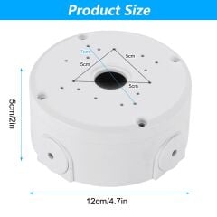Güvenlik Kamerası Elektrik Montaj Buatı Bağlantı Kutusu 12cm Cambox