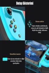 Kablosuz Bluetooth D3 IOS Telefon Uyumlu Gamepad El Oyun Konsolu Teleskopik Joystik