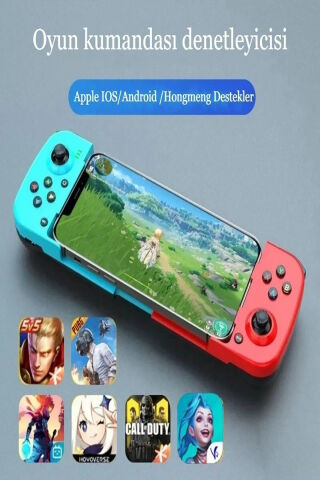 Kablosuz Bluetooth D3 IOS Telefon Uyumlu Gamepad El Oyun Konsolu Teleskopik Joystik