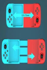 Kablosuz Bluetooth D3 IOS Telefon Uyumlu Gamepad El Oyun Konsolu Teleskopik Joystik