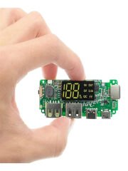 Çift Usb 5v 2.4a Led Ekranlı 18650 Pil Şarj Modülü Micro Type-c Powerbank Devresi Modülü