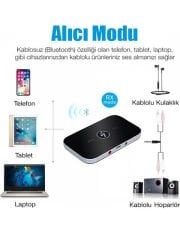 TV Hoparlör Kulaklık Telefon Aux Bluetooth Müzik Alıcı Verici