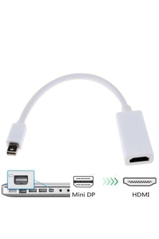 Macbook Uyumlu Mini Displayport  Hdmı Çıkışlı Dönüştürücü 1080P