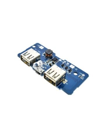 Çiftli Mikro USB 3.7V'dan 5V'a 2A Lityum Batarya Sarj Cihazı ve Powerbank Modülü