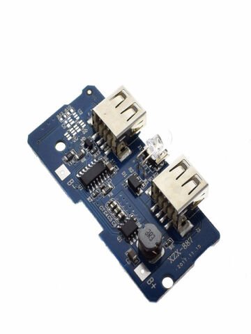 Çiftli Mikro USB 3.7V'dan 5V'a 2A Lityum Batarya Sarj Cihazı ve Powerbank Modülü