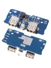 Çiftli Mikro USB 3.7V'dan 5V'a 2A Lityum Batarya Sarj Cihazı ve Powerbank Modülü