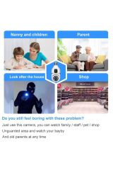 Çift Lens IP Ampul Kamera Hareketli Gece Görüş Ses Kayıtlı Wİ-Fİ Güvenlik Kamerası