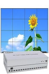 4K 4X4 Video Wall Controller HDMI Video Duvar Kontrol Cihazı 16 HDMI TV Ekleme Panel Yönetim Cihazı