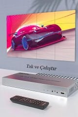 4K 4X4 Video Wall Controller HDMI Video Duvar Kontrol Cihazı 16 HDMI TV Ekleme Panel Yönetim Cihazı