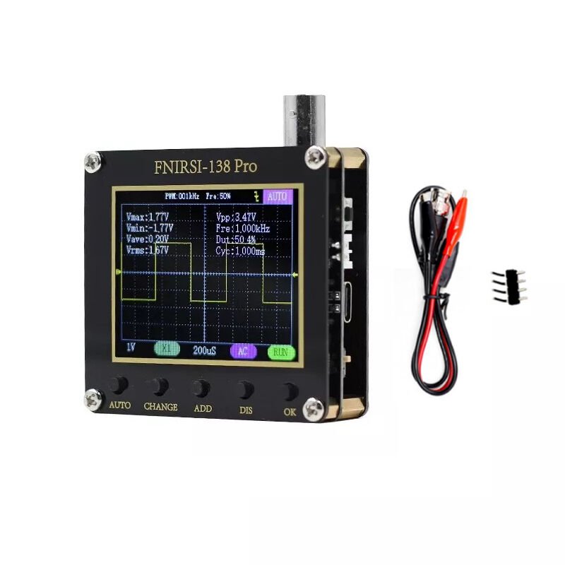Fnirsi 2.4 Inç 138PRO El Tipi Taşınabilir Osiloskop