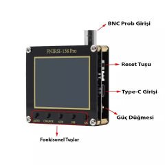 Fnirsi 2.4 Inç 138PRO El Tipi Taşınabilir Osiloskop