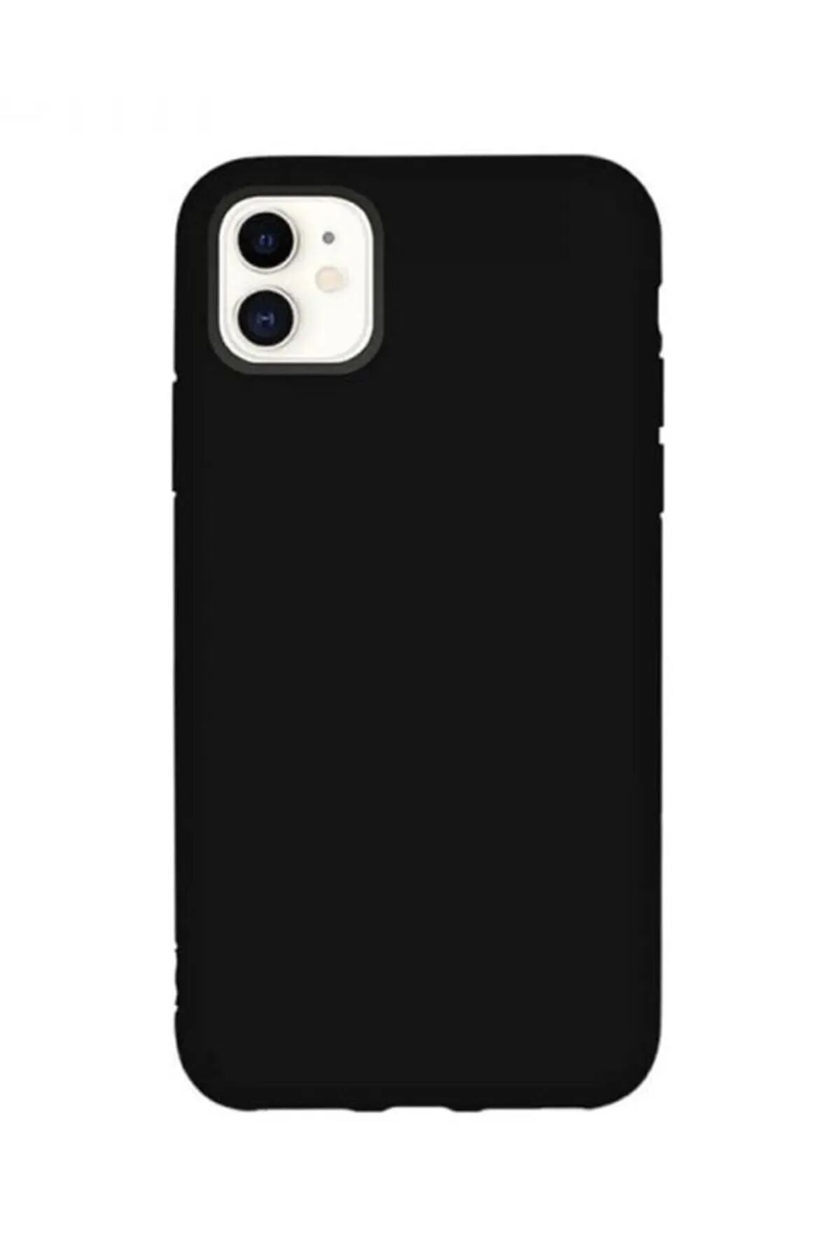 Iphone 11 Uyumlu Altı Kapalı Lansman Silikon Kılıf Kapak SİYAH