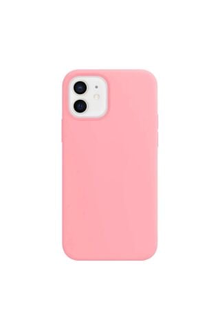 Iphone 11 Uyumlu Altı Kapalı Lansman Silikon Kılıf Kapak Pembe