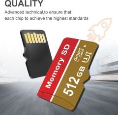 512GB Microsd Kart Hafıza Kartı Telefon IP Kamera Pc Uyumlu