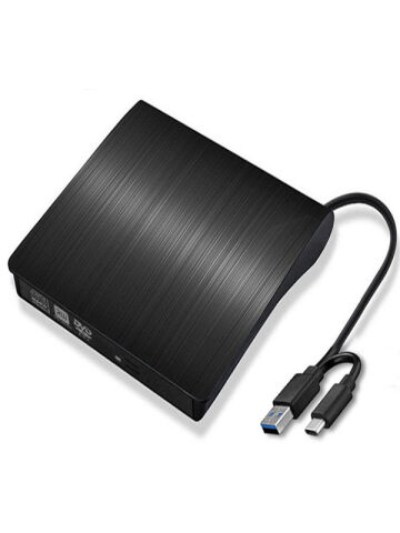 Harici DVD Sürücü USB 3.0 veya Type-c Cd Dvd Yazıcı Okuyucu Taşınılabilir Pc Dizüstü Uyumlu 12.7mm