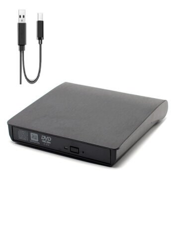 Harici DVD Sürücü USB 3.0 veya Type-c Cd Dvd Yazıcı Okuyucu Taşınılabilir Pc Dizüstü Uyumlu 12.7mm
