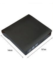 Harici DVD Sürücü USB 3.0 veya Type-c Cd Dvd Yazıcı Okuyucu Taşınılabilir Pc Dizüstü Uyumlu 12.7mm