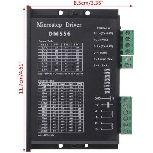 DM556 2 Faz 50V 5.6A Step Motor Sürücü Cnc 3 Boyutlu Yazıcı 3D
