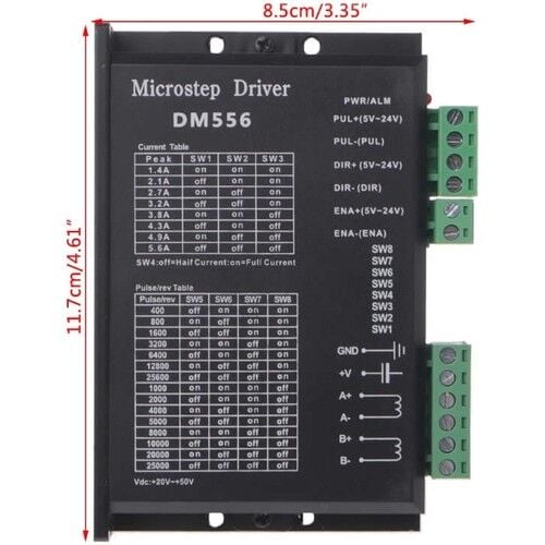 DM556 2 Faz 50V 5.6A Step Motor Sürücü Cnc 3 Boyutlu Yazıcı 3D