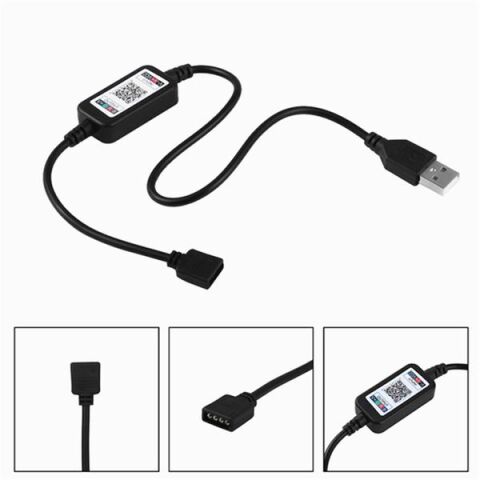 Bluetoothlu RGB Şerit Led Cep Telefonundan Bağlantılı Kontrol Modülü