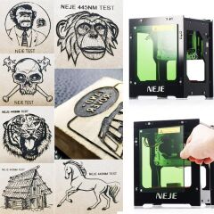 NEJE DK-8-KZ CNC Lazer Oyma Gravür Makinası 1500mw Ahşap Deri Lazer Kesim