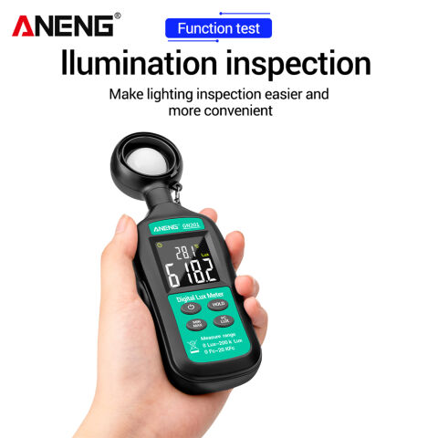 Gn201 Lux Metre Lüx Metre Aneng Dijital Işık Ölçer 200K Fotometre Uv Metre Radyometre
