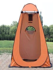 Kamp Plaj Duş Wc Sahil Otomatik Giyinme Çadırı 120x120×190 Portatif Çadır Giyinme Çadırı Turuncu