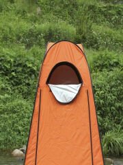 Kamp Plaj Duş Wc Sahil Otomatik Giyinme Çadırı 120x120×190 Portatif Çadır Giyinme Çadırı Turuncu