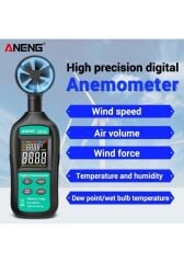 Gn301 Dijital Anemometre Termometre Aneng Sıcaklık Arkadan Aydınlatmalı El Rüzgar Hızı Ölçer Anemometer