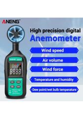 Gn301 Dijital Anemometre Termometre Aneng Sıcaklık Arkadan Aydınlatmalı El Rüzgar Hızı Ölçer Anemometer