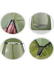 Giyinme Çadırı Kamp Plaj Duş Wc Sahil Otomatik Giyinme Çadırı 120x120×190 Giyinme Çadırı Yeşil