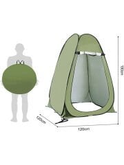 Giyinme Çadırı Kamp Plaj Duş Wc Sahil Otomatik Giyinme Çadırı 120x120×190 Giyinme Çadırı Yeşil