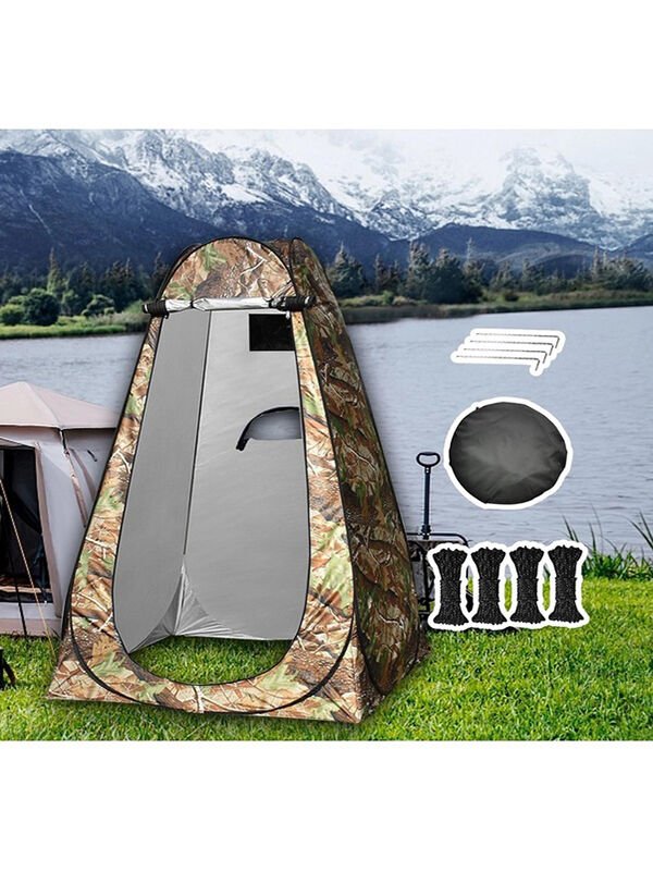 Kamp Çadırı Plaj Duş Wc Sahil Giyinme Çadırı 120x120×190 Portatif Çadır Giyinme Çadırı Asker Yeşil