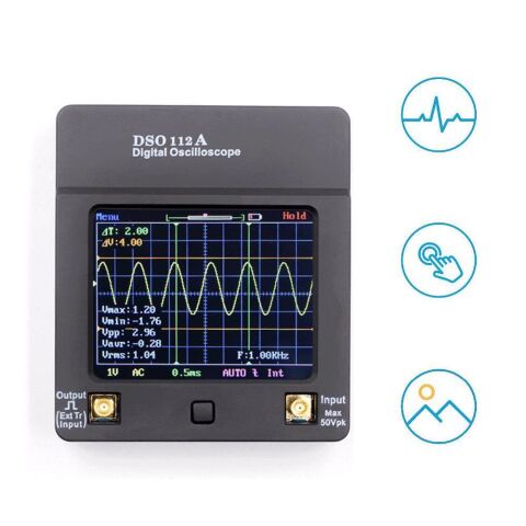 Anunnaki DSO112A USB Taşınabilir Dokunmatik Ekran Osiloskop 2MHz 5Ms/s