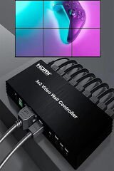 3X3 HDMI VIDEO WALL CONTROLLER DUVAR PANEL VIDEO 9 EKRAN GENİŞLETİCİ KONTROL CİHAZI