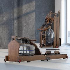 Kondisyon Küreği Su Hazneli Katlanır Spor Egzersiz Ahşap Natürel Kondisyon Kürek Water Rower