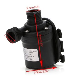 800 Litre/s 22W DC Fırçasız Santrifüj Su Pompası Motor Su Geçirmez Hidrofor 24V
