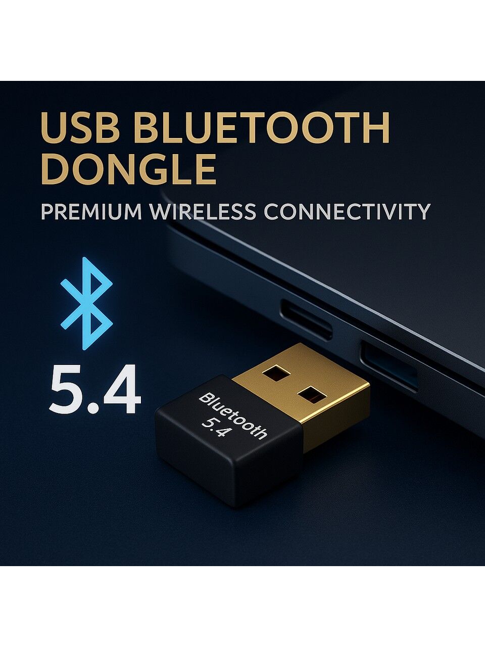 USB Bluetooth Dongle Pc Laptop Kablosuz Bluetooth 5.4 Adaptör V5.4 Bluetooth Aparatı