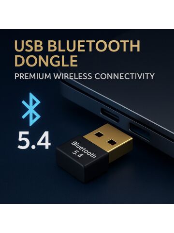 USB Bluetooth Dongle Pc Laptop Kablosuz Bluetooth 5.4 Adaptör V5.4 Bluetooth Aparatı