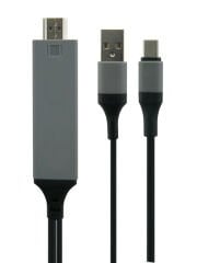 HDMI Apple Android Type-C Giriş Uyumlu 4K 60Hz HDTV Görüntü Aktarım Kablosu Projektör Dönüştürücü