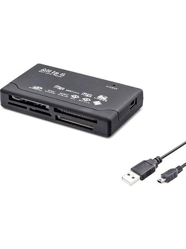 Kart Okuyucu SD-MMC-MİcroSD-M2-XD-CF Kart Okuma USB 2.0 Taşınabilir Kart Okuyucu