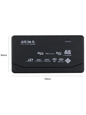 Kart Okuyucu SD-MMC-MİcroSD-M2-XD-CF Kart Okuma USB 2.0 Taşınabilir Kart Okuyucu