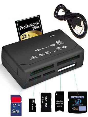 Kart Okuyucu SD-MMC-MİcroSD-M2-XD-CF Kart Okuma USB 2.0 Taşınabilir Kart Okuyucu