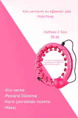 Smart Hula Hoop Ağırlıklı Basen Bölgesi Ayarlanabilir Egzersiz Çemberi