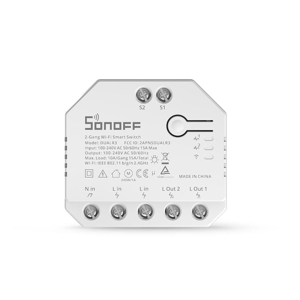 SONOFF DUALR3 Çift Yönlü Wifi Dual Röle Kartı