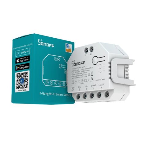 SONOFF DUALR3 Çift Yönlü Wifi Dual Röle Kartı