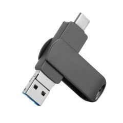 Usb + Type-C Çıkışlı Flash Bellek 64gb Iphone Samsung IOS Android Windows Pc Flash Bellek