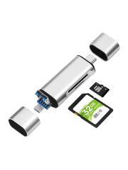 Type-C Usb Micro Sd Kart Okuyucu Çevirici Dönüştürücü Adaptör PC, Dizüstü, Tablet, Telefon Uyumlu